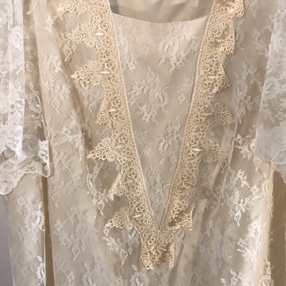 Gilberti, Vintage 60s lace cocktail / Wedding Dress - Picture 3 of 14